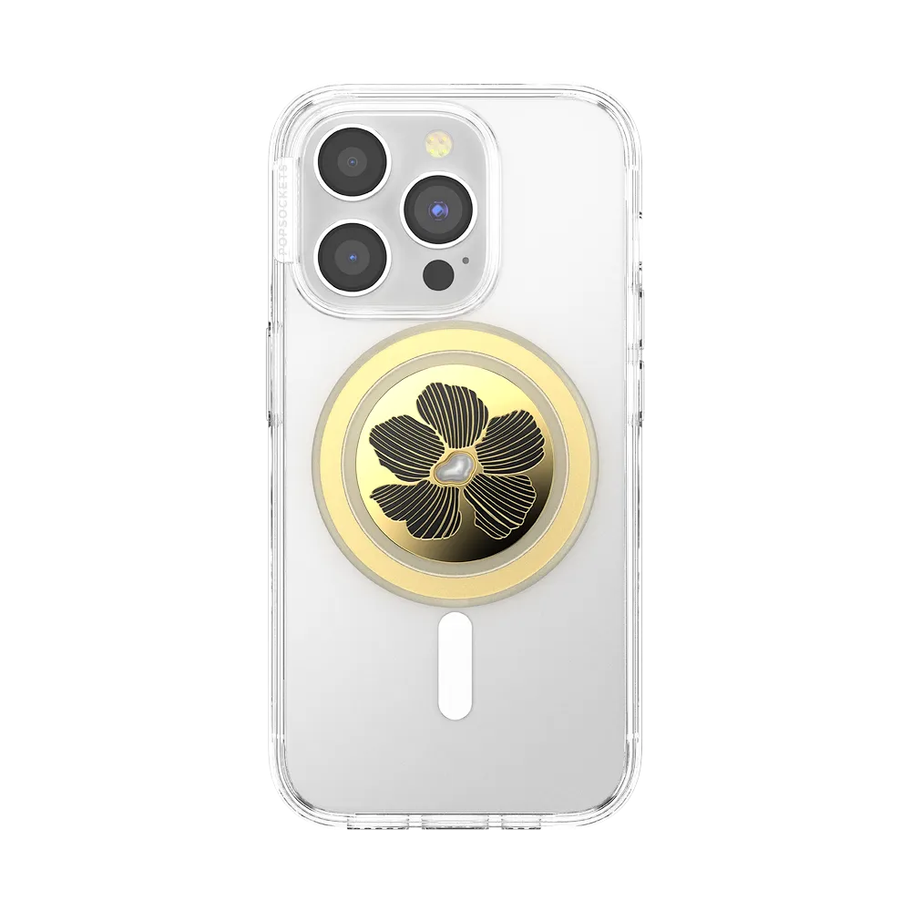 Enamel Mae Flower with Pearl — MagSafe PopGrip