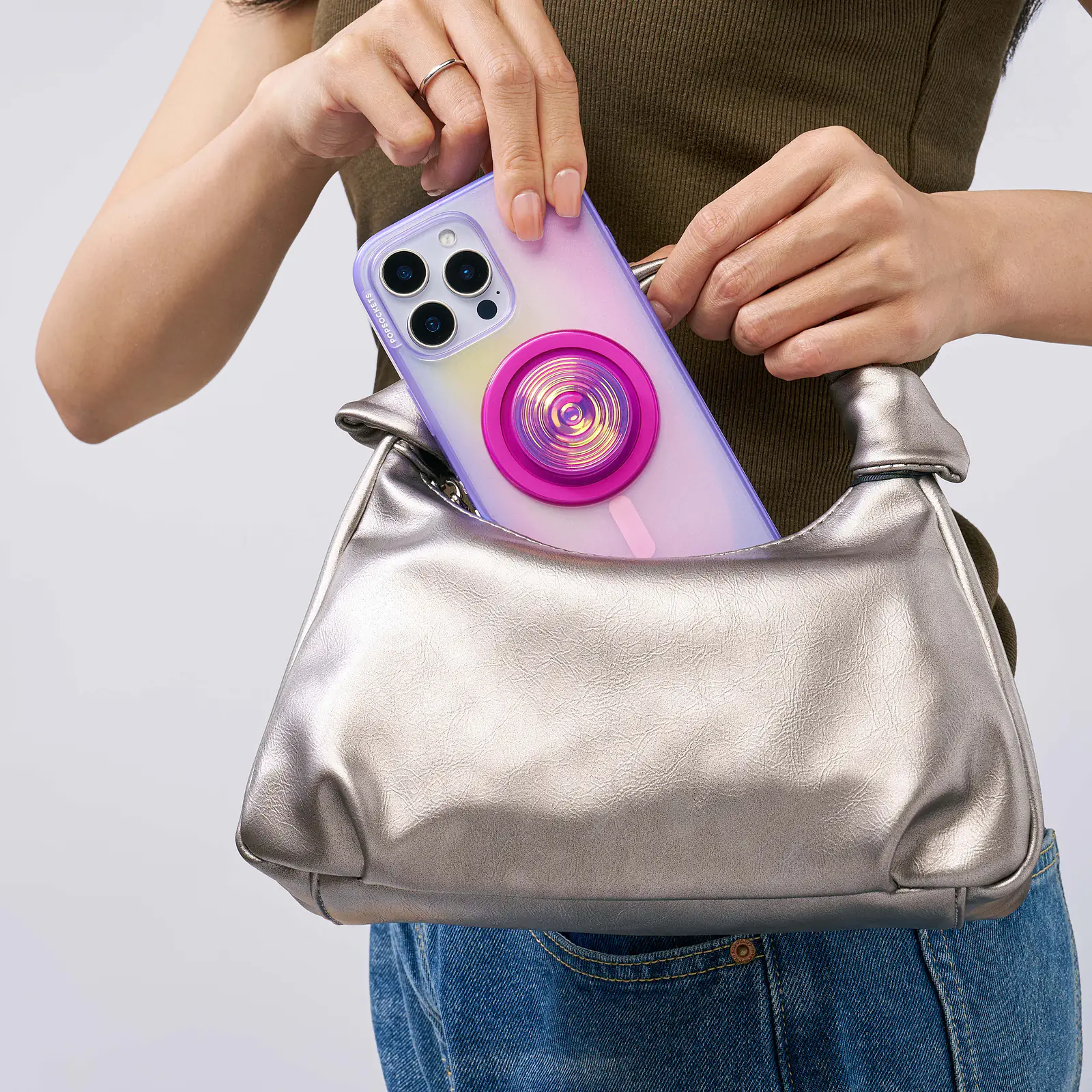 Ripple Iridescent Aviation — MagSafe PopGrip