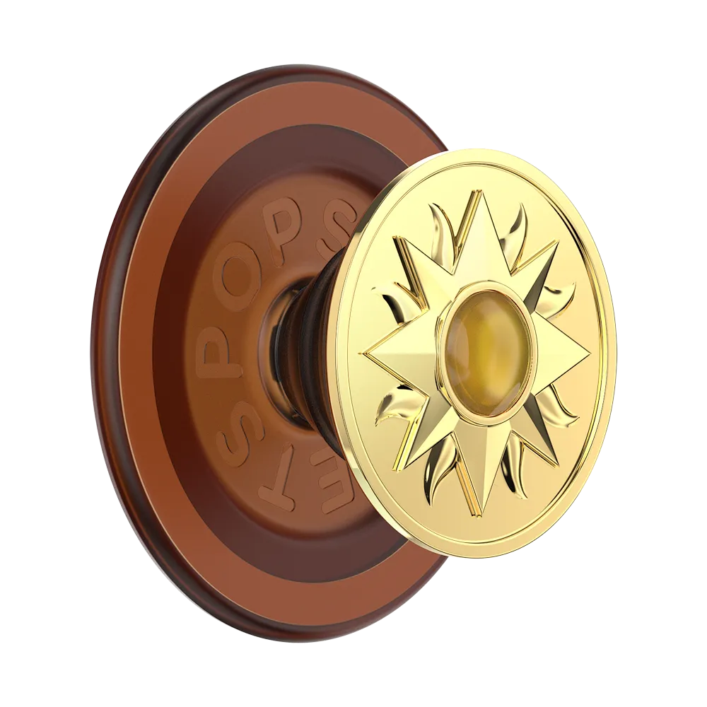 Enamel Sun Jewel Amber — MagSafe PopGrip