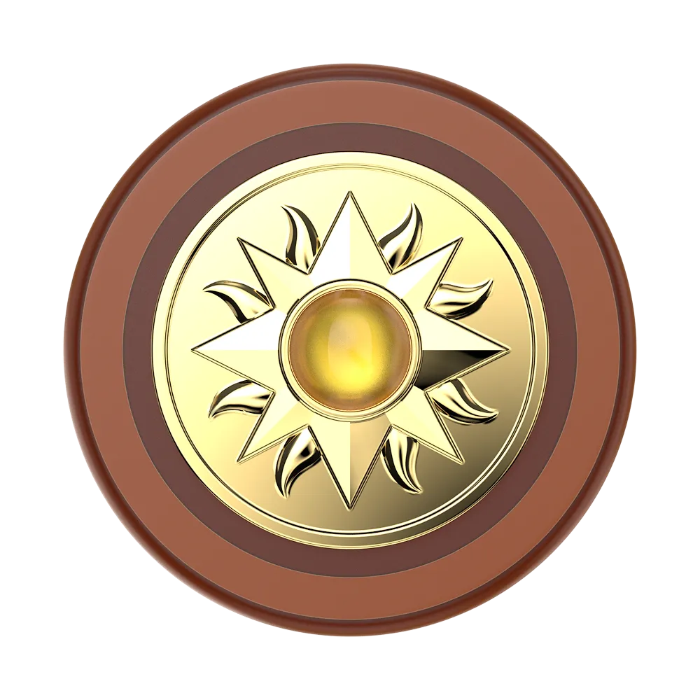Enamel Sun Jewel Amber — MagSafe PopGrip