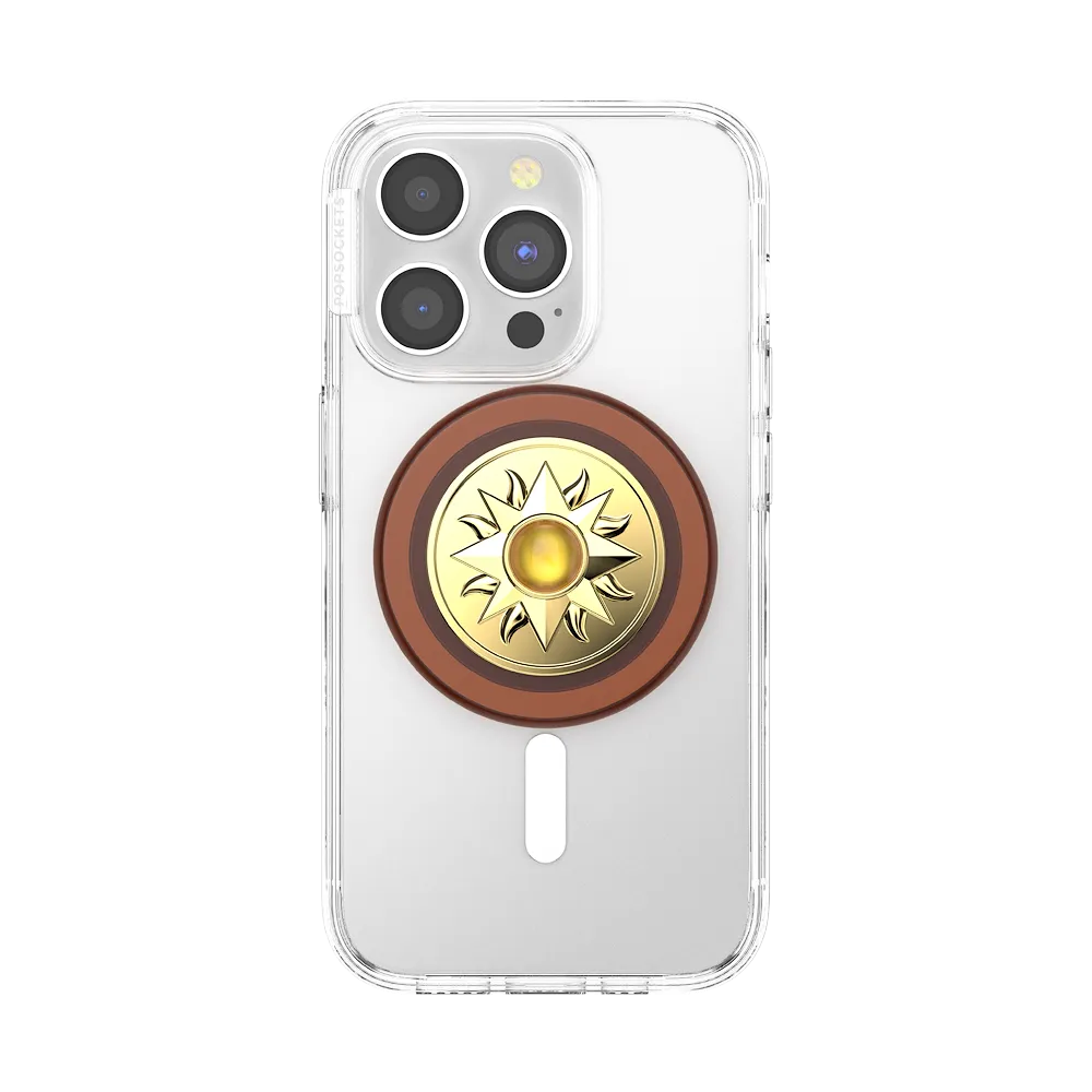 Enamel Sun Jewel Amber — MagSafe PopGrip