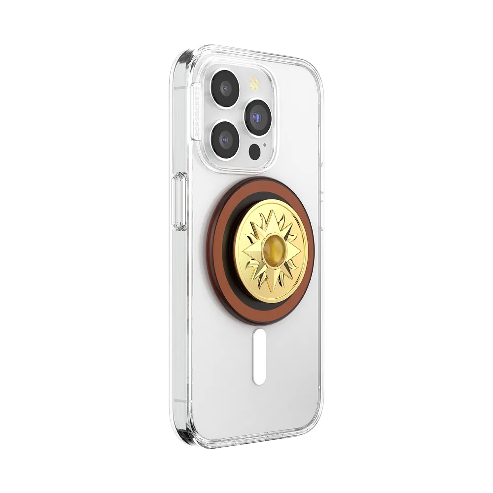 Enamel Sun Jewel Amber — MagSafe PopGrip