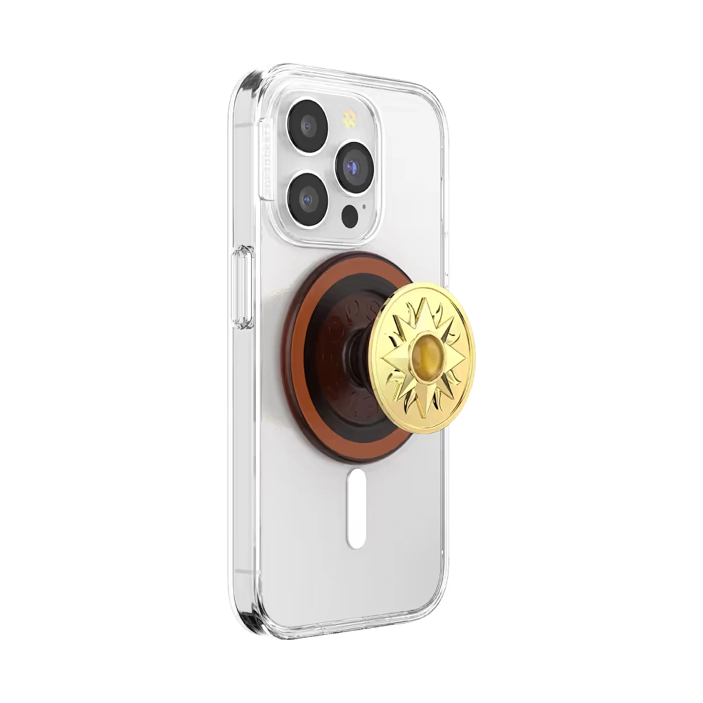 Enamel Sun Jewel Amber — MagSafe PopGrip