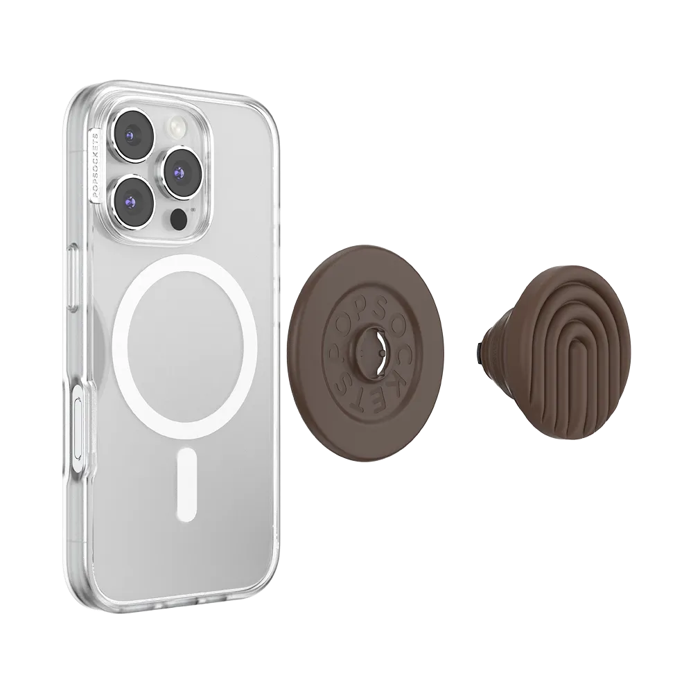 PopOut Curves Cocoa — MagSafe PopGrip 9 PopOut Curves Cocoa — MagSafe PopGrip