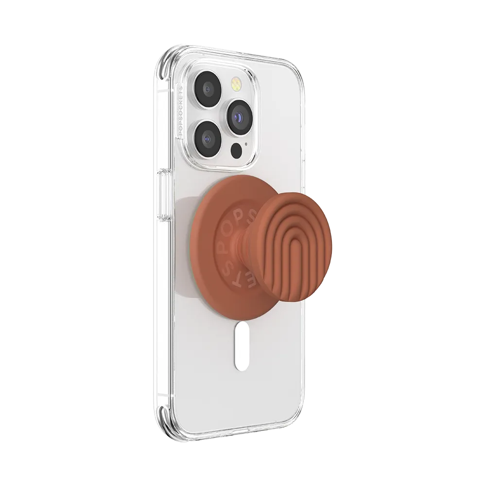 PopOut Terracotta Curves — MagSafe PopGrip 5 PopOut Terracotta Curves — MagSafe PopGrip