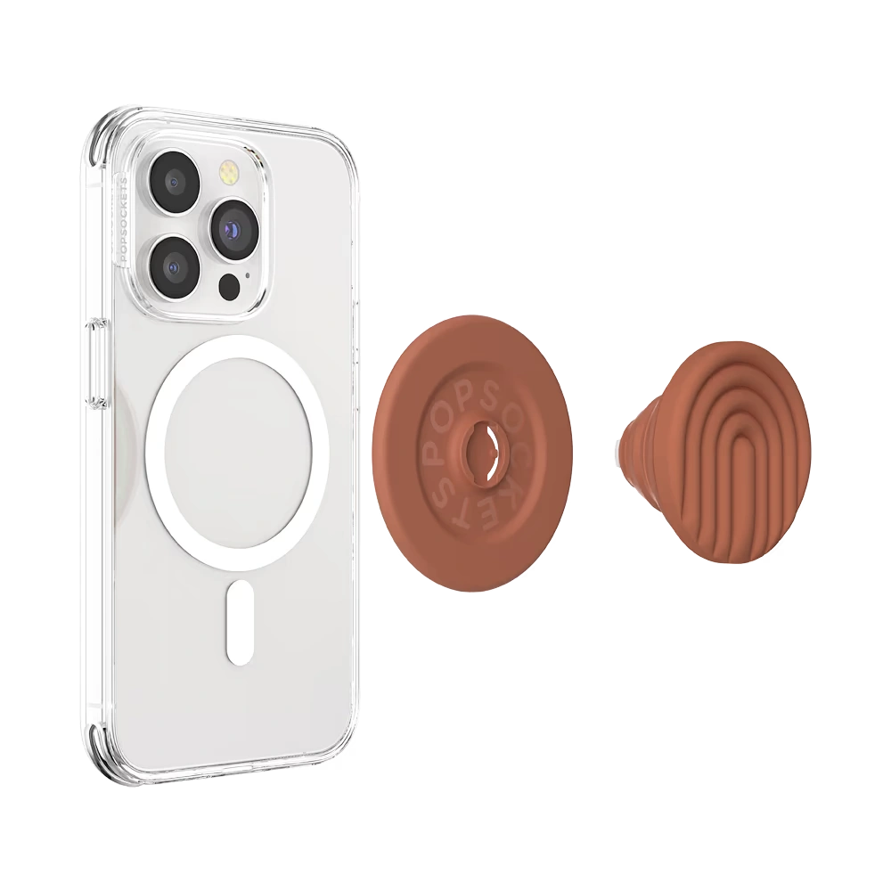 PopOut Terracotta Curves — MagSafe PopGrip 6 PopOut Terracotta Curves — MagSafe PopGrip