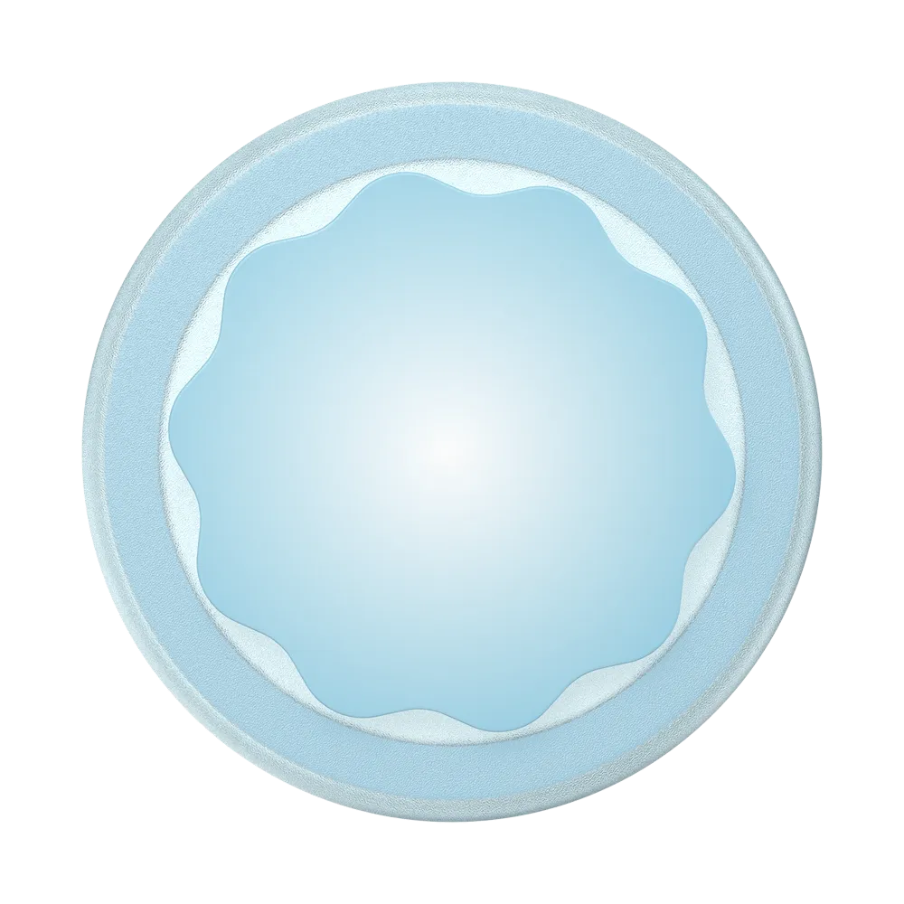 Molded Flower Blue Sigh — MagSafe PopGrip