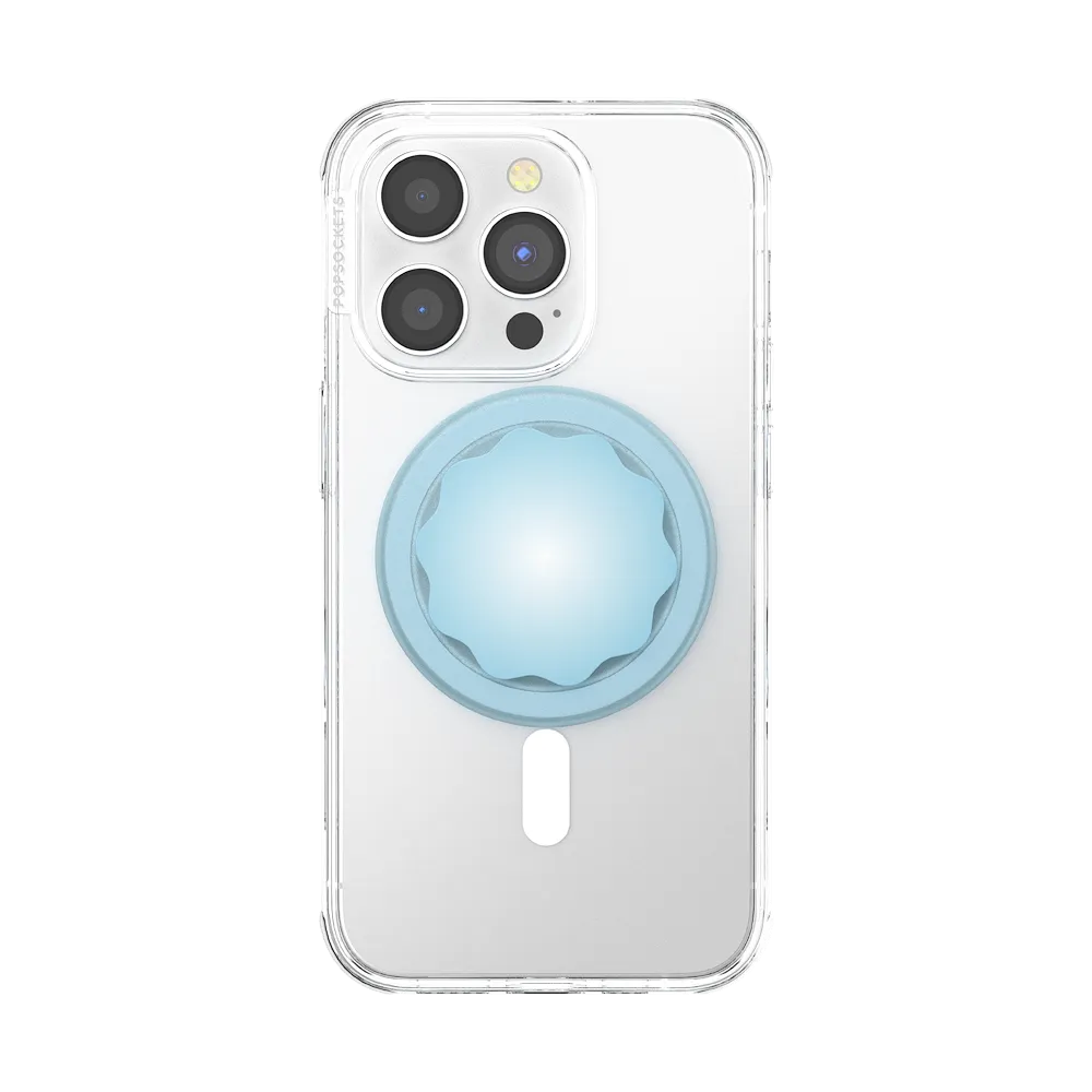 Molded Flower Blue Sigh — MagSafe PopGrip
