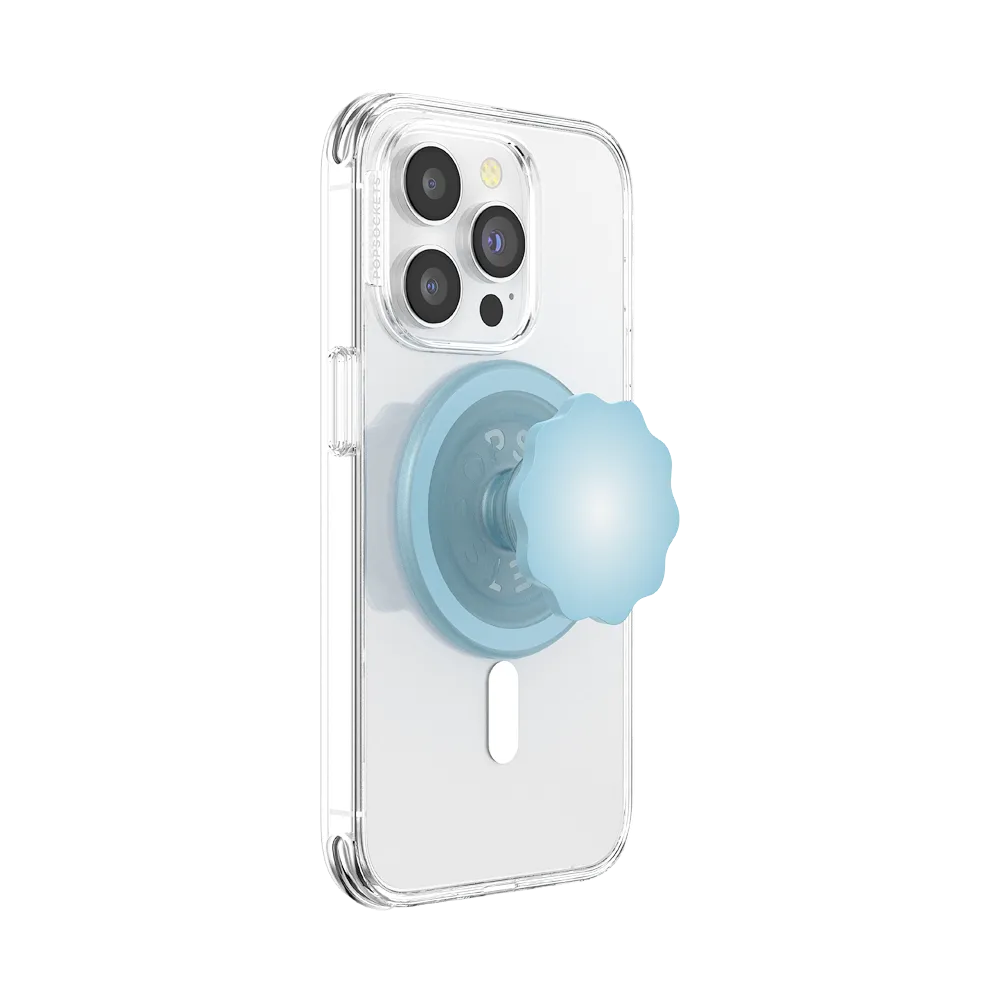 Molded Flower Blue Sigh — MagSafe PopGrip