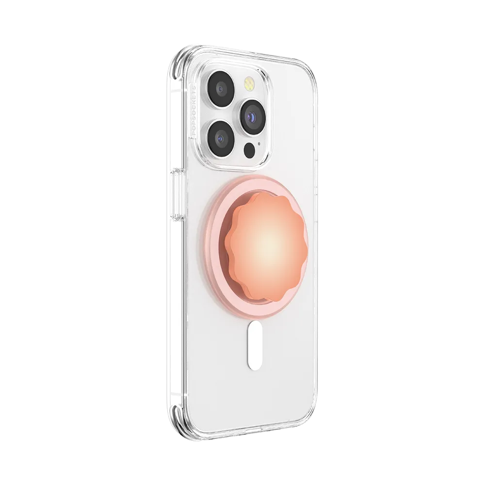 Molded Flower Apricot — MagSafe PopGrip
