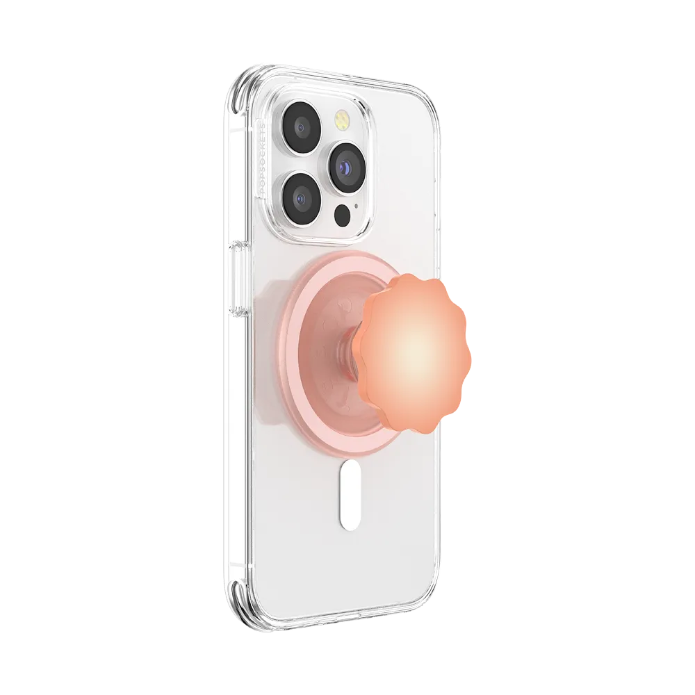 Molded Flower Apricot — MagSafe PopGrip
