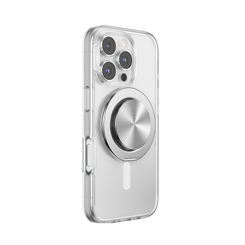 Aluminum Radial Silver — MagSafe Kick-Out Grip & Stand