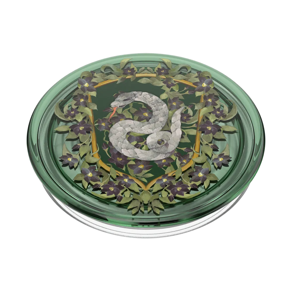 Slytherin Floral Crest — Adhesive PopGrip