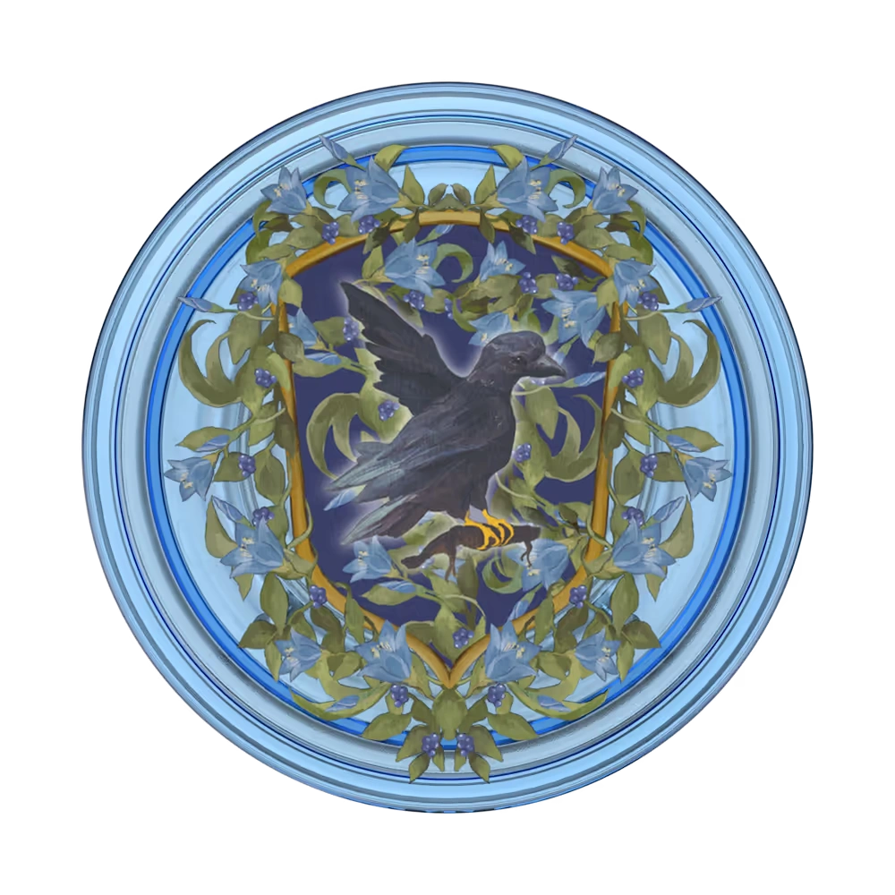 Ravenclaw Floral Crest — Adhesive PopGrip