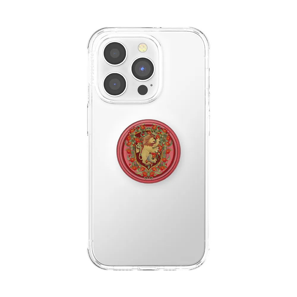 Gryffindor Floral Crest — Adhesive PopGrip