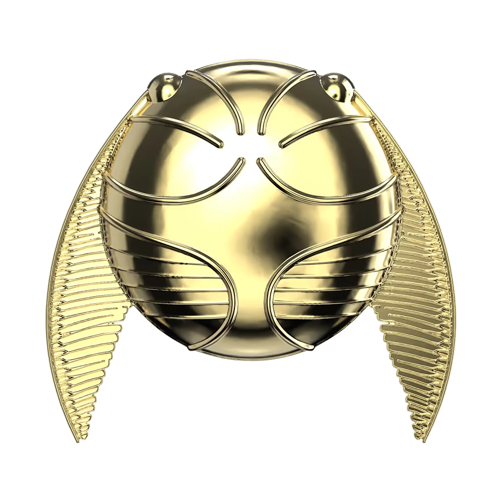 Puffy Enamel Golden Snitch — Adhesive PopGrip