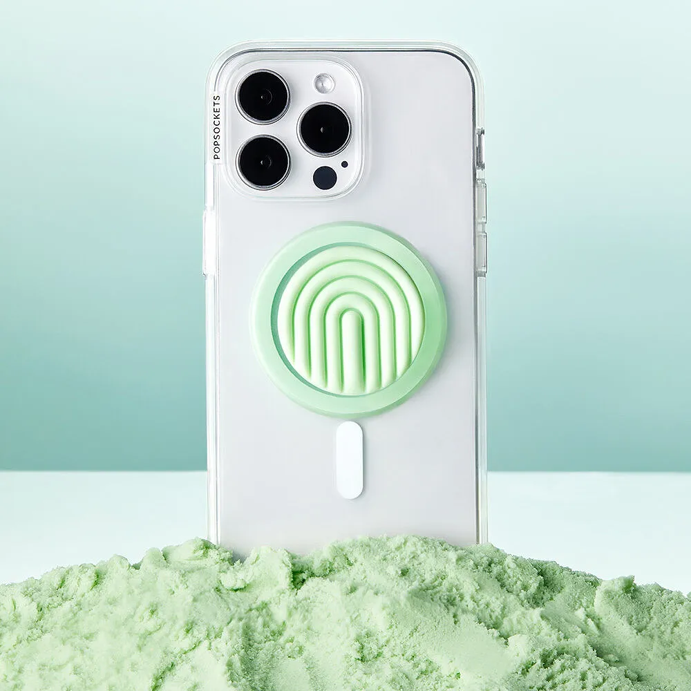 PopOut Curves Matcha Dew — MagSafe PopGrip