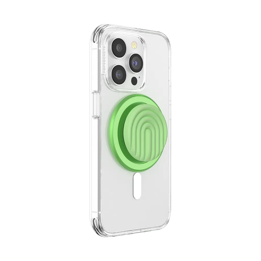 PopOut Curves Matcha Dew — MagSafe PopGrip