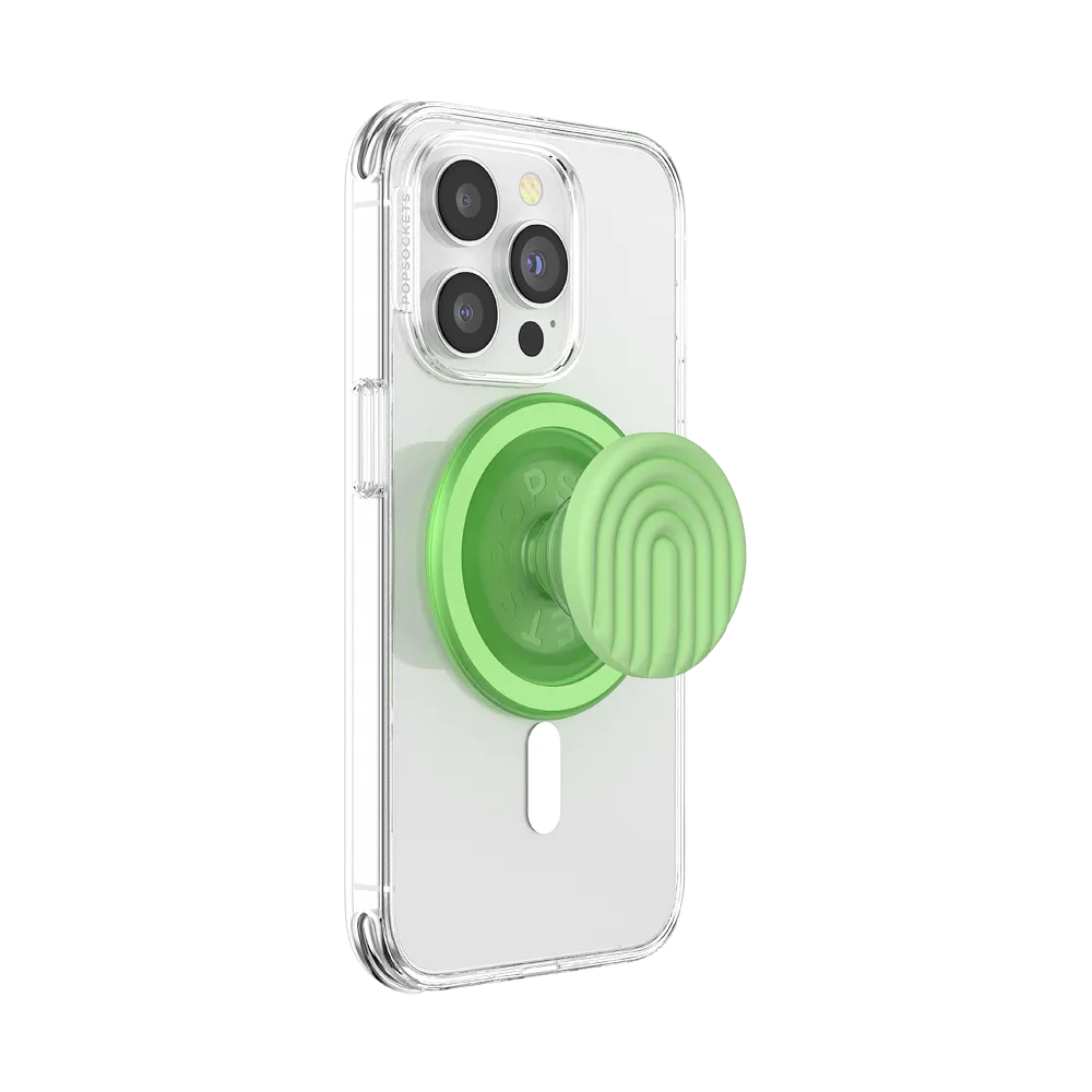 PopOut Curves Matcha Dew — MagSafe PopGrip