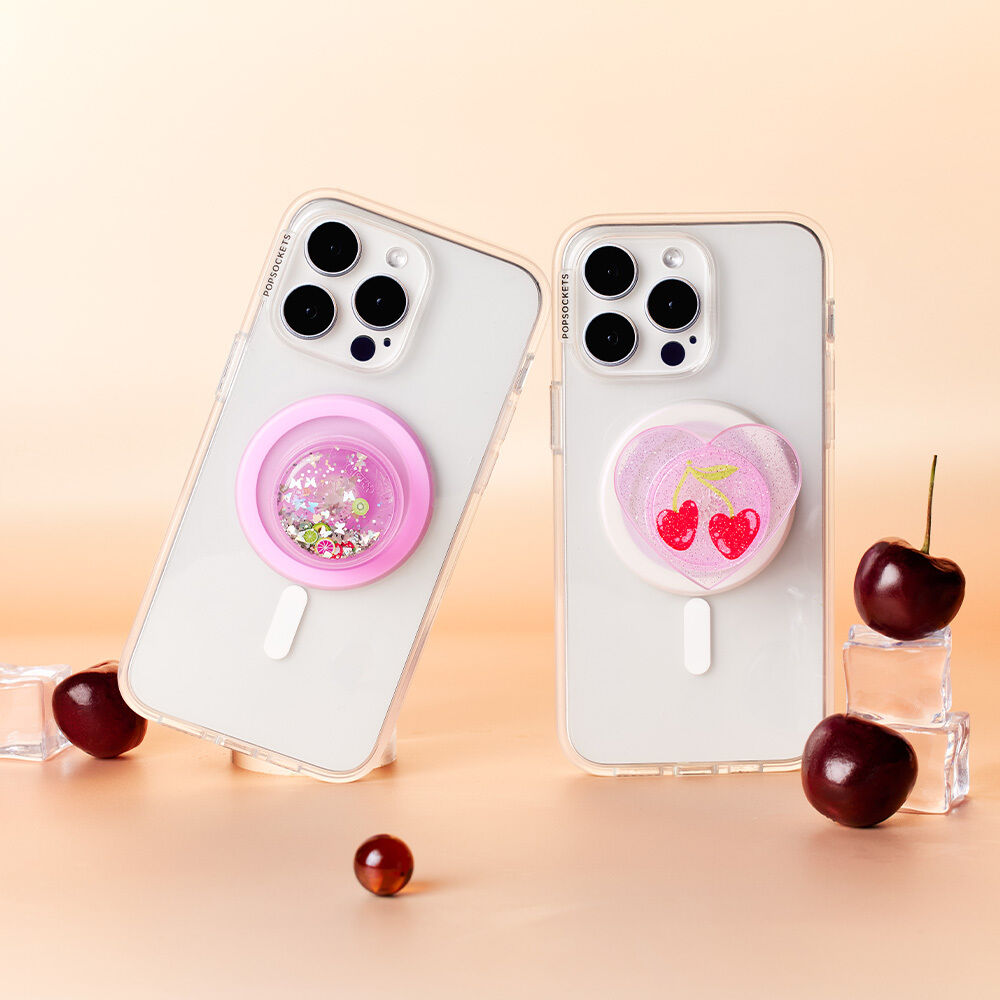Glitter Sugar Plum Cherry — Adhesive PopGrip 3 Glitter Sugar Plum Cherry — Adhesive PopGrip