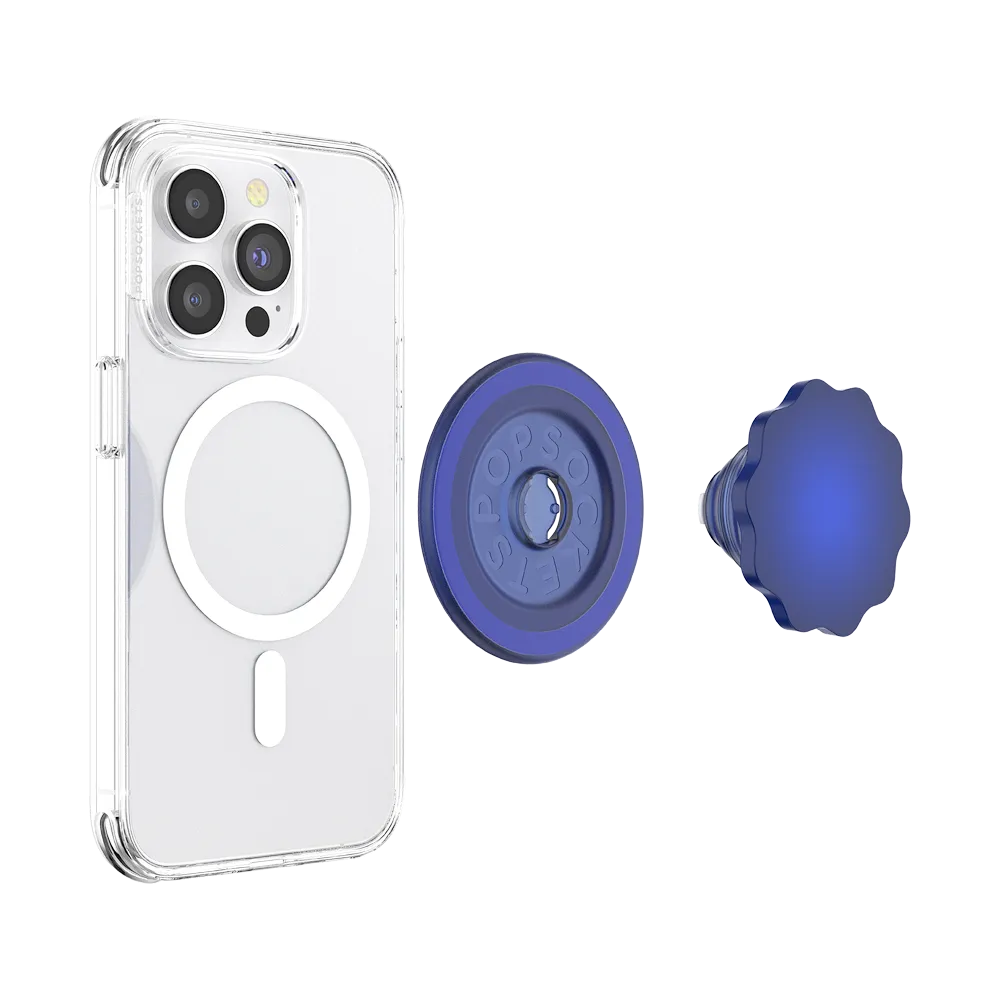 Molded Flower Cobalt — MagSafe PopGrip